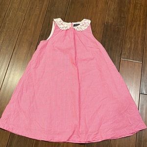 Polo Ralph Lauren Pink Dress Lace Collar 10